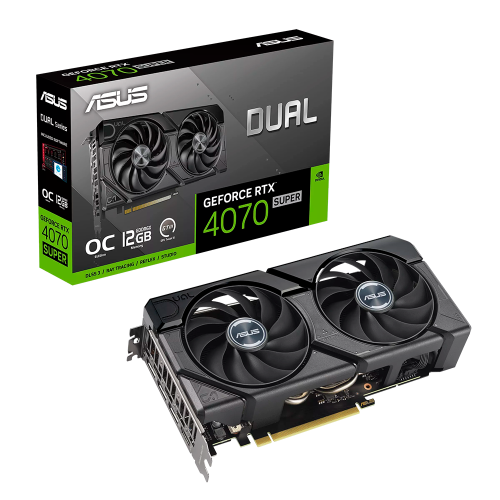Tarjeta de Video NVIDIA GeForce RTX 4070 SUPER ASUS EVO OC 12GB, 12GB GDDR6X, 1xHDMI, 3xDisplayPort, PCI Express 4.0, DUAL-RTX4070S-O12G-EVO