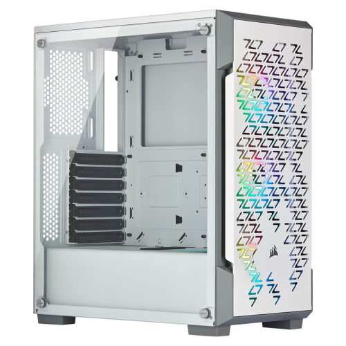 Gabinete Corsair iCUE 220T RGB AIRFLOW TG White, Cristal Templado, CC-9011174-WW