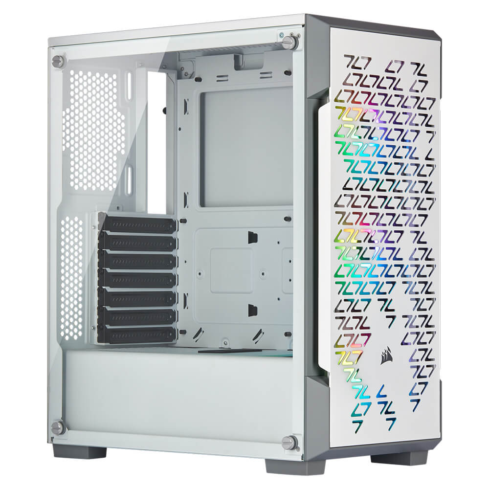 Gabinete Corsair iCUE 220T RGB AIRFLOW TG White, Cristal Templado, CC-9011174-WW