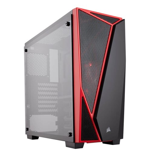 Gabinete Corsair Carbide Spec-04 Cristal Templado, Black-Red, ATX, USB 3.0, Audio HD, CC-9011117-WW