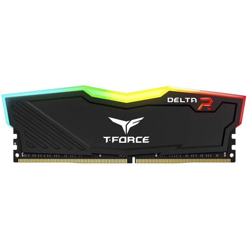 Memoria RAM 16GB DDR4 TeamGroup T-Force Delta RGB 3200Mhz Negra, 1X16GB, TF3D416G3200HC16F01 /MAX. 1 X CLIENTE