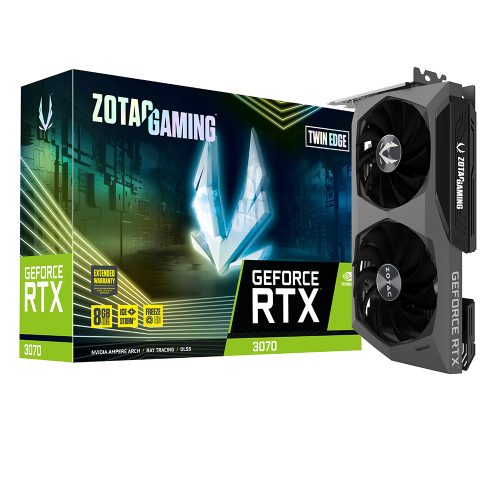Tarjeta de Video Nvidia GeForce RTX 3070 8GB, Zotac Twin Edge, ZT-A30700E-10P, 2 AÑOS DE GARANTIA NACIONAL