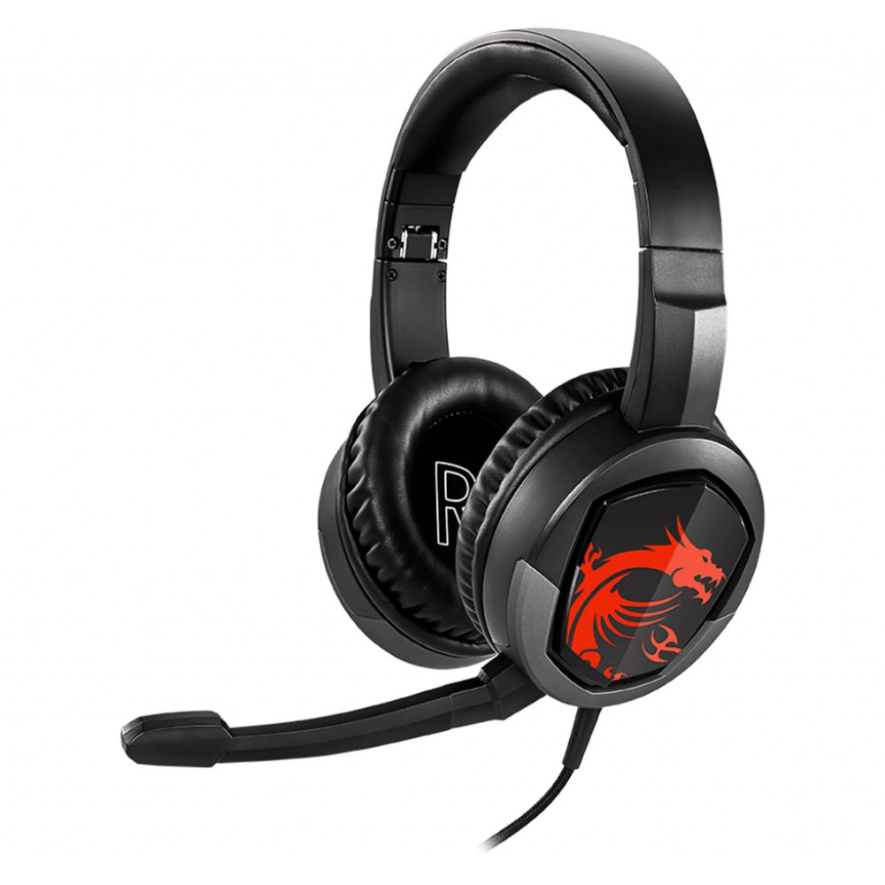 Diadema Gamer MSI Immerse GH30 Estereo Canales, Negra, Plug 3.5mm