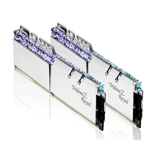 Memoria RAM de Lujo 16GB DDR4 GSkill Trident Z Royal, RGB, 3600Mhz Kit 2x8GB, F4-3600C18D-16GTRS /MAX. 1 X CLIENTE