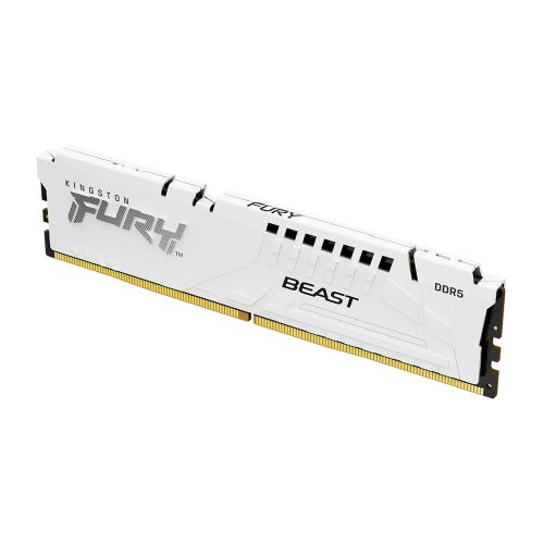 Memoria RAM Kingston FURY Beast DDR5, 6000MHz, 16GB, On-Die ECC, CL40, XMP, Blanco, KF560C40BW-16 /MAX. 1 X CLIENTE
