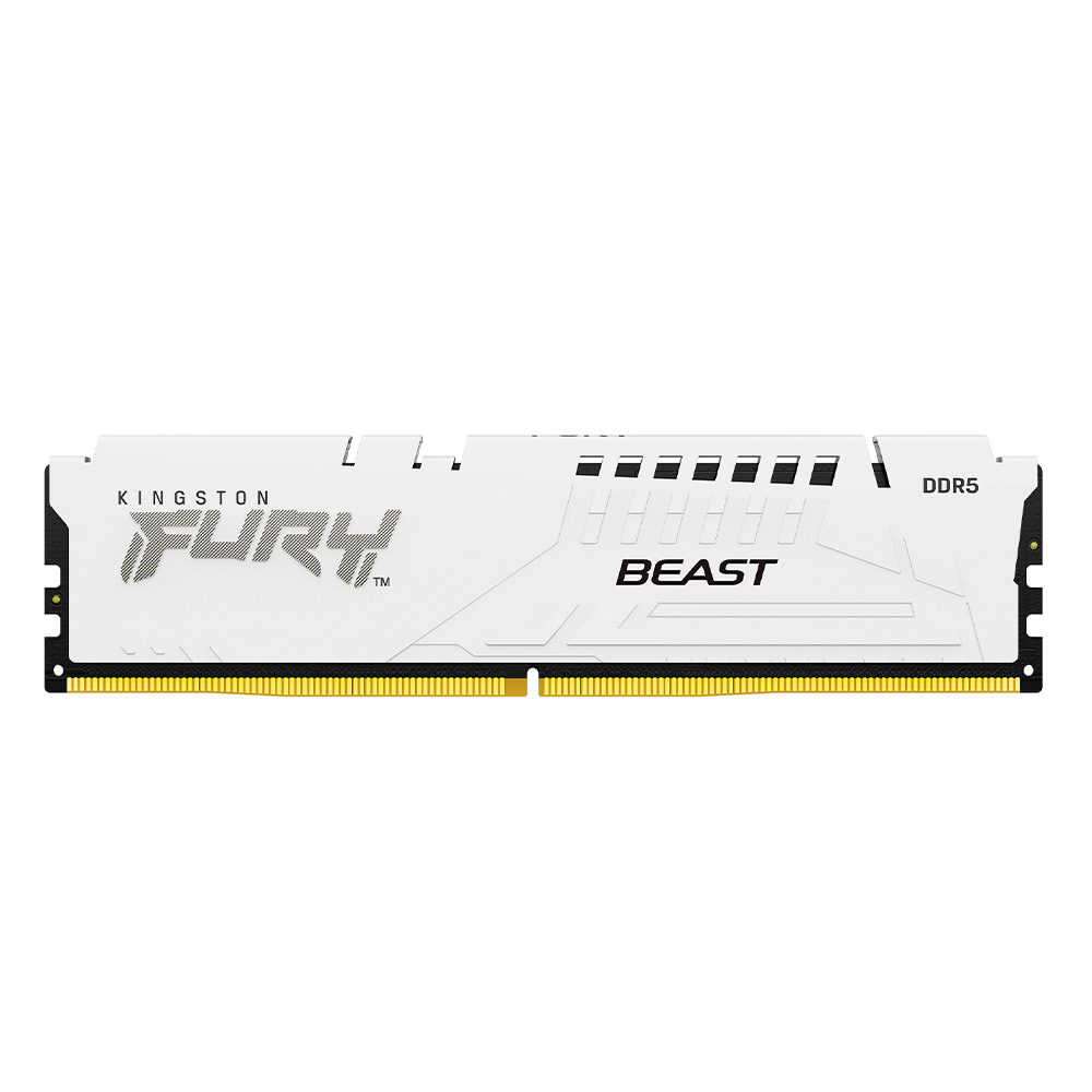 Memoria RAM Kingston FURY Beast DDR5, 6000MHz, 32GB, On-Die ECC, CL40, XMP, Blanco, KF560C40BW-32 /MAX. 1 X CLIENTE - Image 2