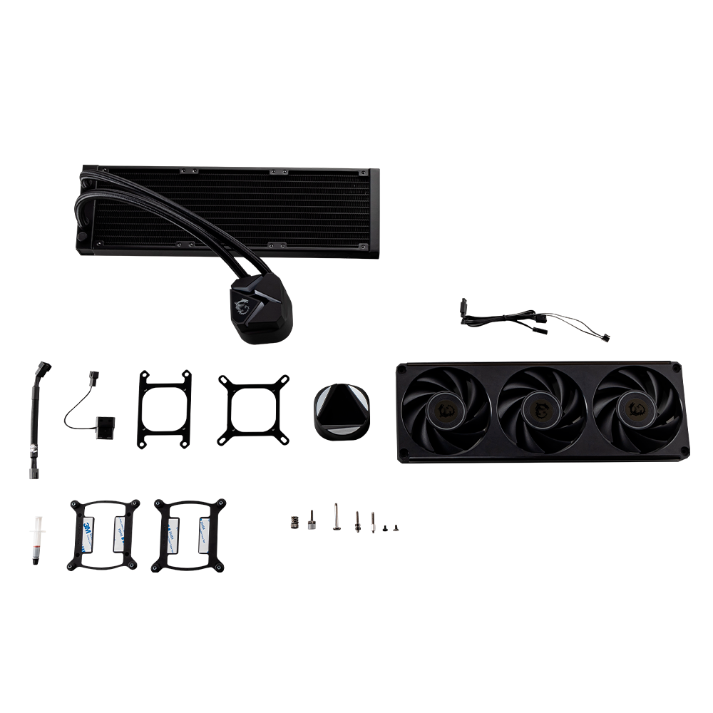 Enfriamiento Líquido MSI MAG CORELIQUID C360 V2 ARGB, 3x120mm, 500-1900RPM, Negro, MAG CORELIQUID C360 V2 - Image 6