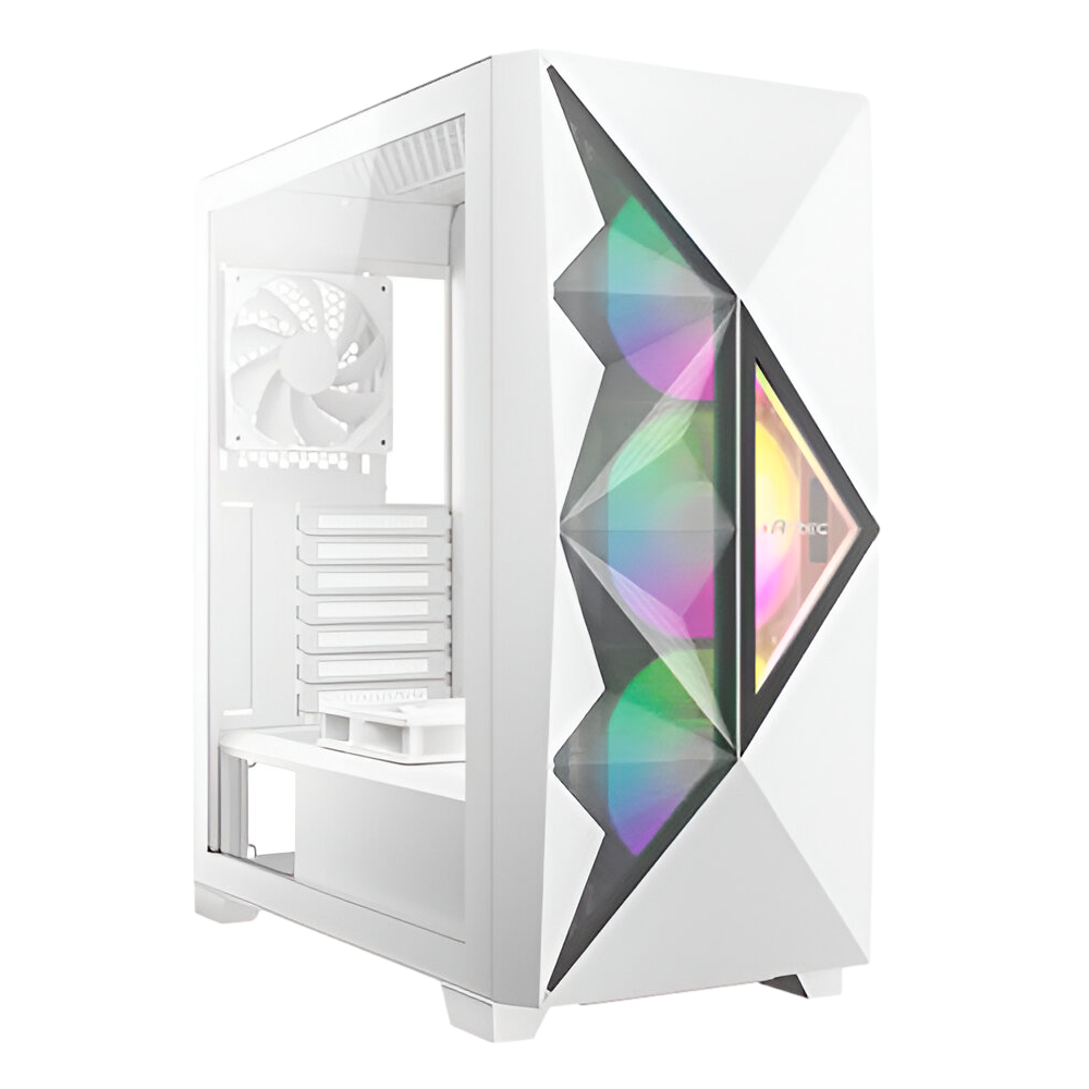 Gabinete Antec DF800 Flux, Con Ventana Lateral, Midi-Tower, ATX/Mini-ITX/Micro-ATX, USB 3.0, Sin Fuente, 5 Ventiladores Instalados, Blanco, DF800 FLUX WHITE