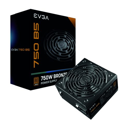 Fuente de poder 750 B5 EVGA, Certificación 80+ Bronze, Full Modular, 220-B5-0750-V1
