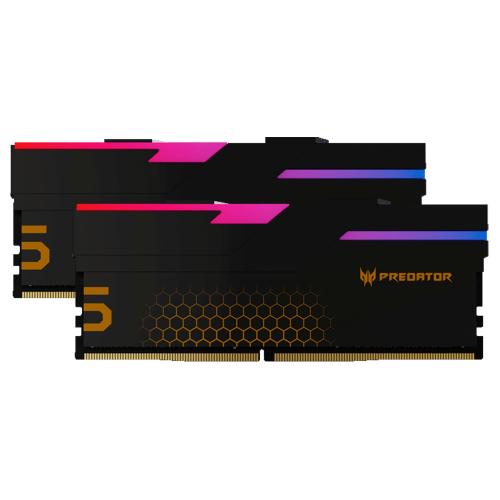 Memoria RAM Acer Predator Hermes RGB DDR5, 6800MHz, 48GB (2x24GB), ECC, XMP 3.0, Black, BL.9BWWR.445, NEWB2 /MAX. 1 X CLIENTE