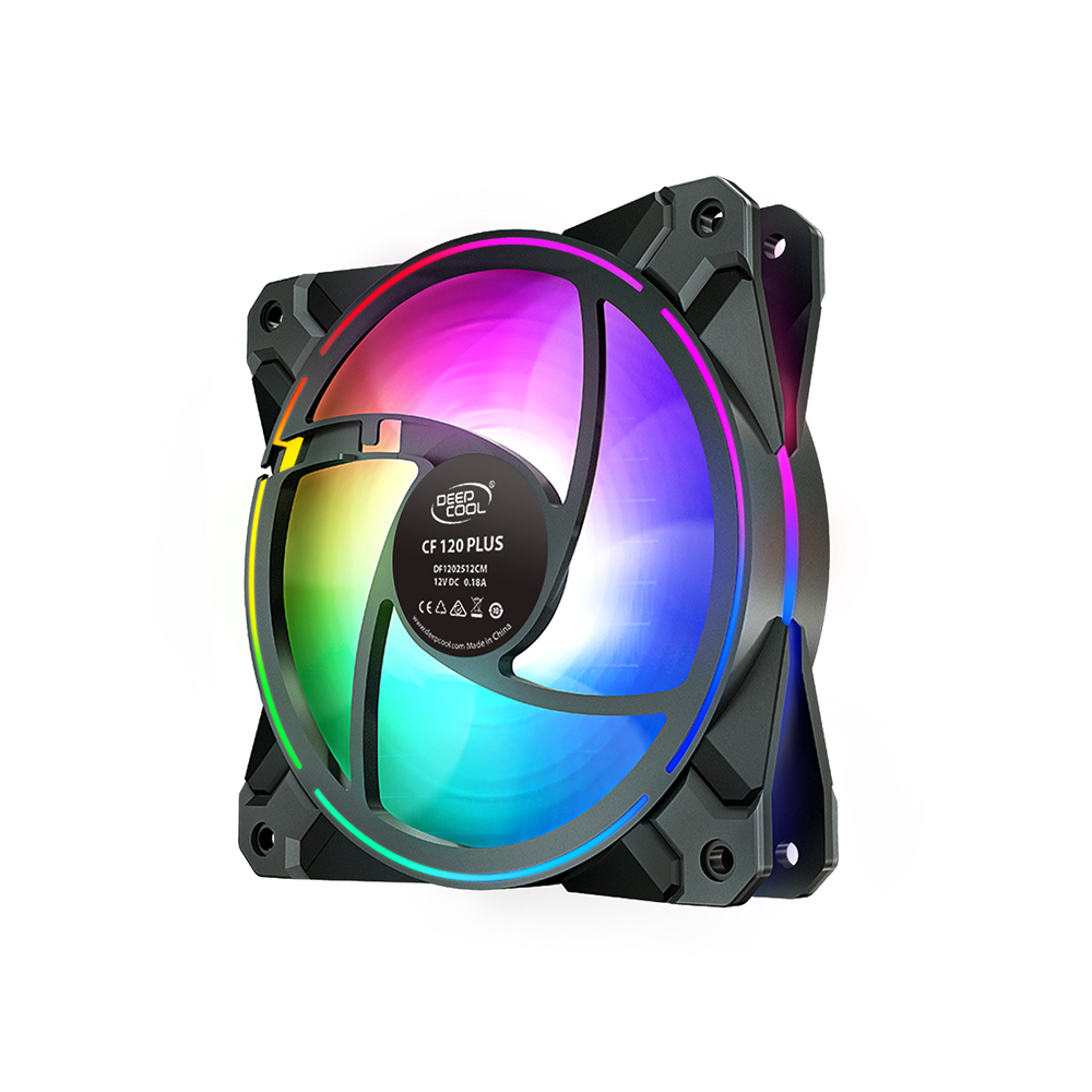 Kit de 3 Ventiladores Deepcool CF 120 PLUS RGB, 3x120mm, Compatibles Aura Sync, DP-F12-AR-CF120P-3P - Image 5