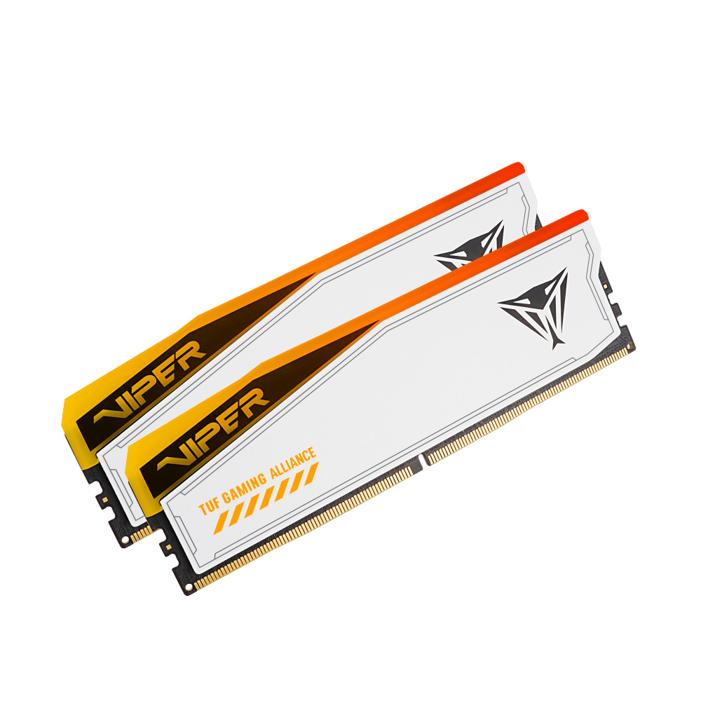 Kit Memoria RAM PATRIOT Viper Elite 5 RGB TUF Gaming Alliance DDR5, Blanca, 6000 MT/s, 48 GB (2x24 GB), ECC, CL36, XMP, PVER548G60C36KT, PROMO VIPER /MAX. 1 X CLIENTE - Image 2
