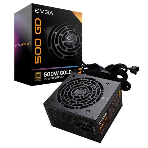 Fuente de poder EVGA 500 GD 100-GD-0500-V1, 500W, 80 Plus Gold