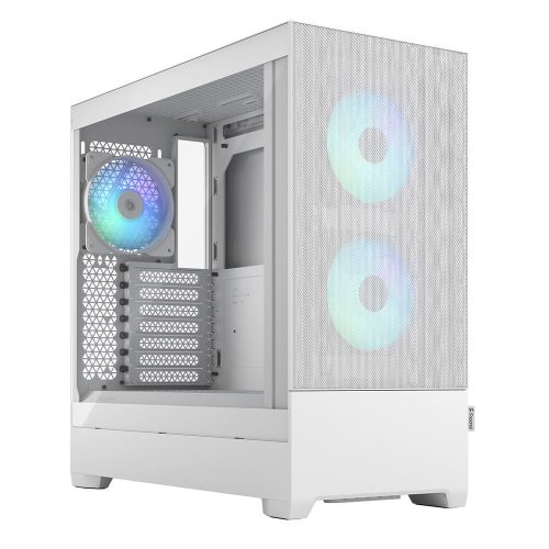 Gabinete Fractal Design Pop Air, Cristal Templado, ATX, Mini-ITX, ATX, Micro-ATX, USB 3.0, Sin Fuente, Blanco, FD-C-POR1A-01 /