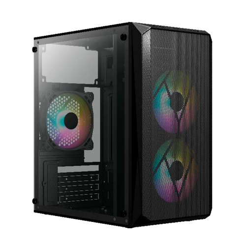 Gabinete Acteck Doom GI630, Negro, Micro ATX/ Mini-ITX, Fuente 500W, Ventana Acrílico, AC-935739