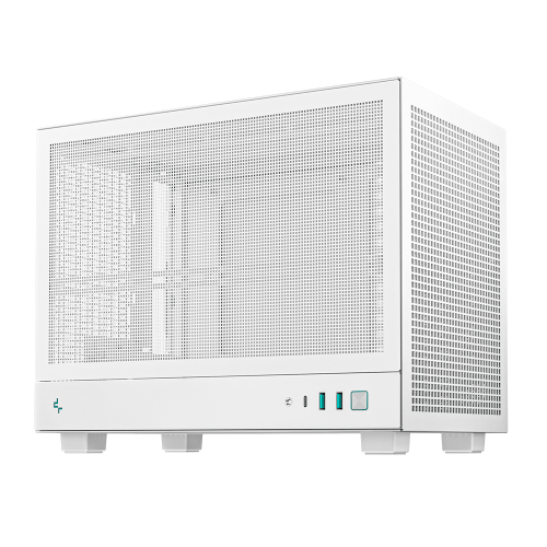 Gabinete Deepcool CH160, Mesh, Mini-ITX, USB 3.0, Sin Fuente, Blanco, R-CH160-WHNMI0-G-1
