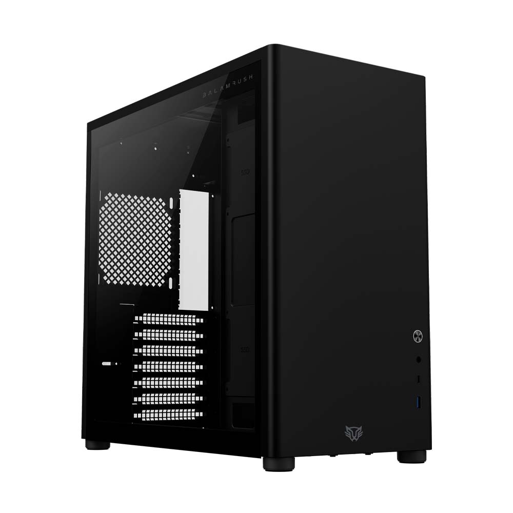 Gabinete Balam Rush Eris Jet GM985, Negro, Sin Fuente, Micro-ITX, Cristal Templado, BR-935661