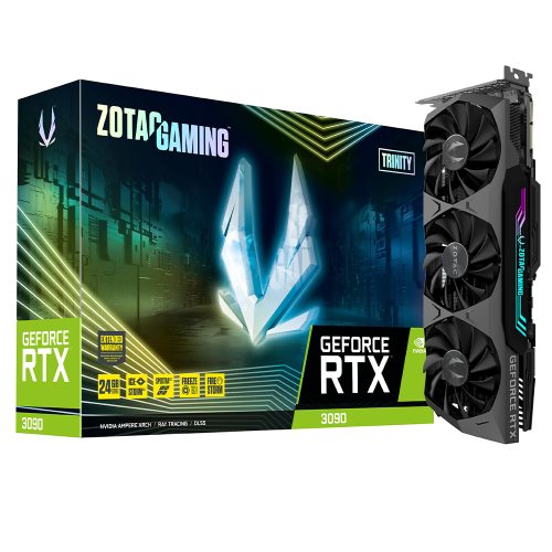 Tarjeta de Video Nvidia GeForce RTX 3090 24GB, Zotac Trinity, ZT-A30900D-10P, 2 AÑOS DE GARANTIA NACIONAL