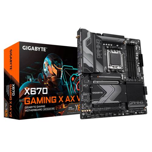 Tarjeta Madre Gigabyte X670 GAMING X AX V2, ATX, AM5, X670, HDMI, Up To 192GB DDR5, X670 GAMING X AX V2