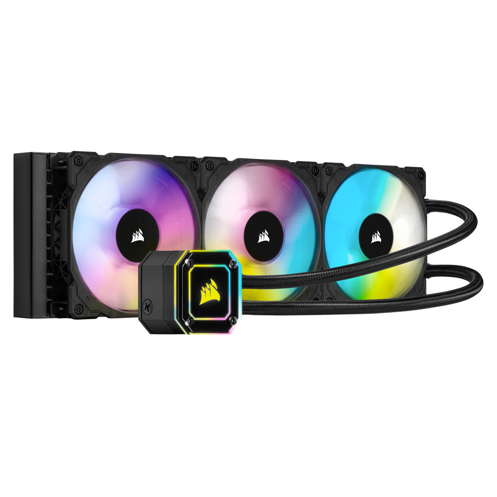 Sistema de Enfriamiento Liquido AIO Corsair H150I Elite Capellix RGB- 120mmX3 (360mm) Intel y Amd, CW-9060048-WW