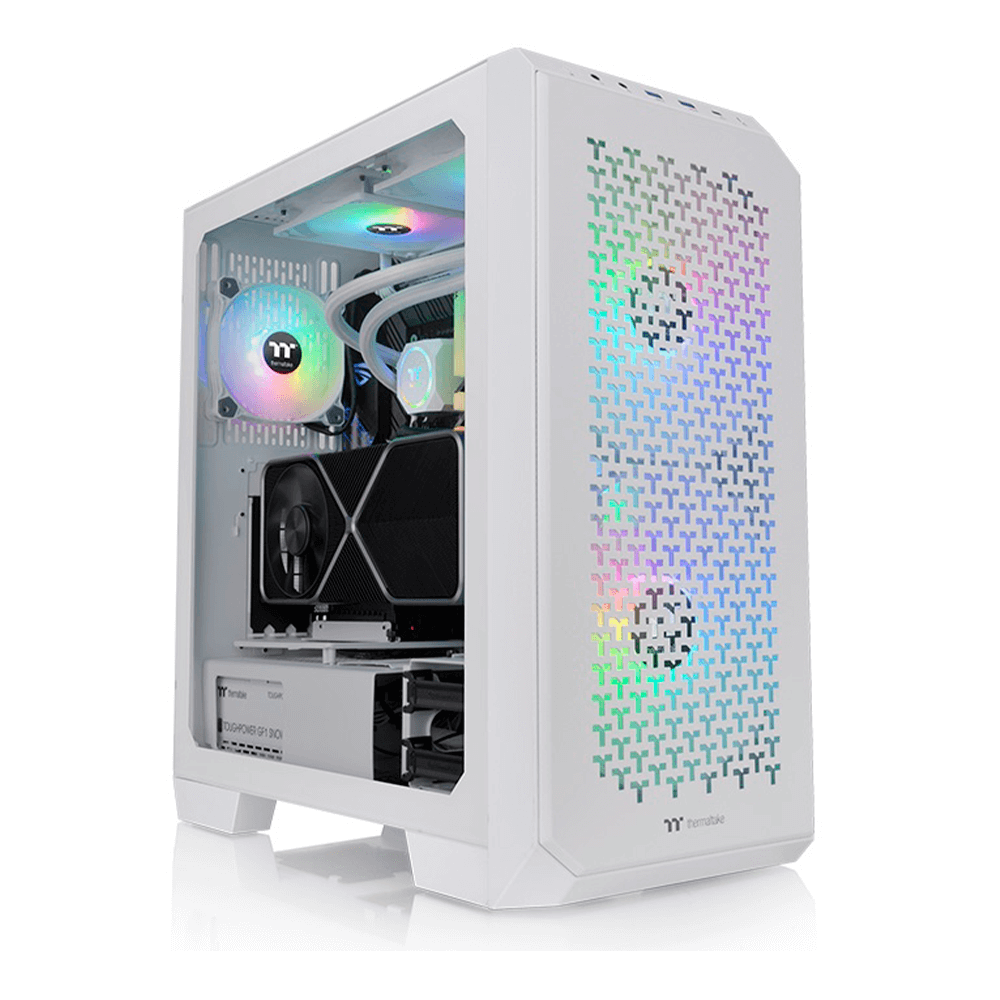 Gabinete Thermaltake View 300 MX Snow, Midi-Tower, ATX/E-ATX/Micro ATX/Mini-ITX, Cristal Templado, USB 3.0, Sin Fuente, 3 Ventiladores Instalados ARGB, Blanco, CA-1P6-00M6WN-00 - Image 3