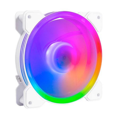 Ventilador Balam Rush Eolox Blaze EX50W ARGB, 120mm, 1500RPM, Blanco, BR-938075