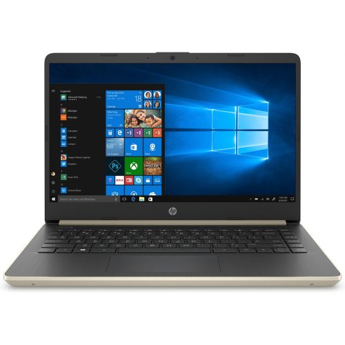 Laptop HP 14-DQ0011DX, Intel Core i3-8145U, Intel Graphics 620 UHD, 4GB RAM, 128GB SSD, 14", Windows 10 S, Color Oro, 7FU46UA /