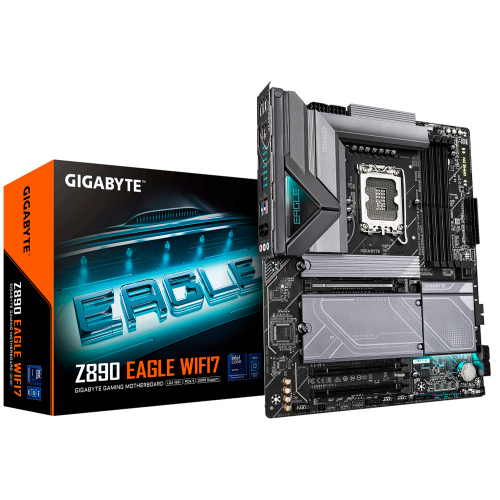 Tarjeta Madre Gigabyte Z890 EAGLE WIFI7, ATX, LGA1851, Intel Z890, Up to 256GB DDR5, Intel® Core™ Ultra Series 2 Ready, HDMI/DP, Z890 EAGLE WIFI
