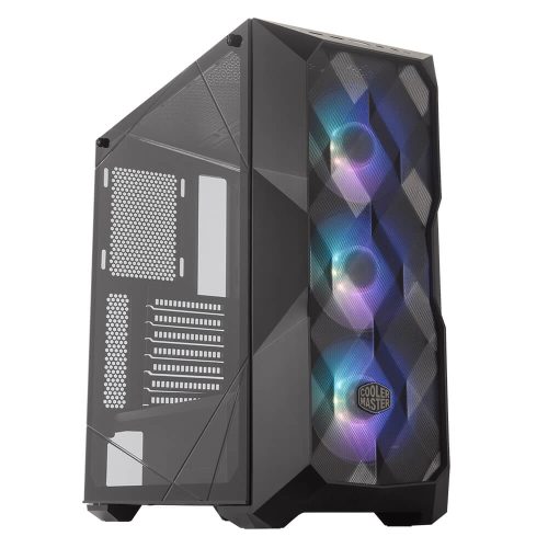 Gabinete Cooler Master MasterBox TD500 Mesh, Negro, Con Ventana, Midi-Tower, ATX, EATX. Micro ATX, Mini-ITX,, USB 3.2, Sin Fuente, MCB-D500D-KGNN-S01