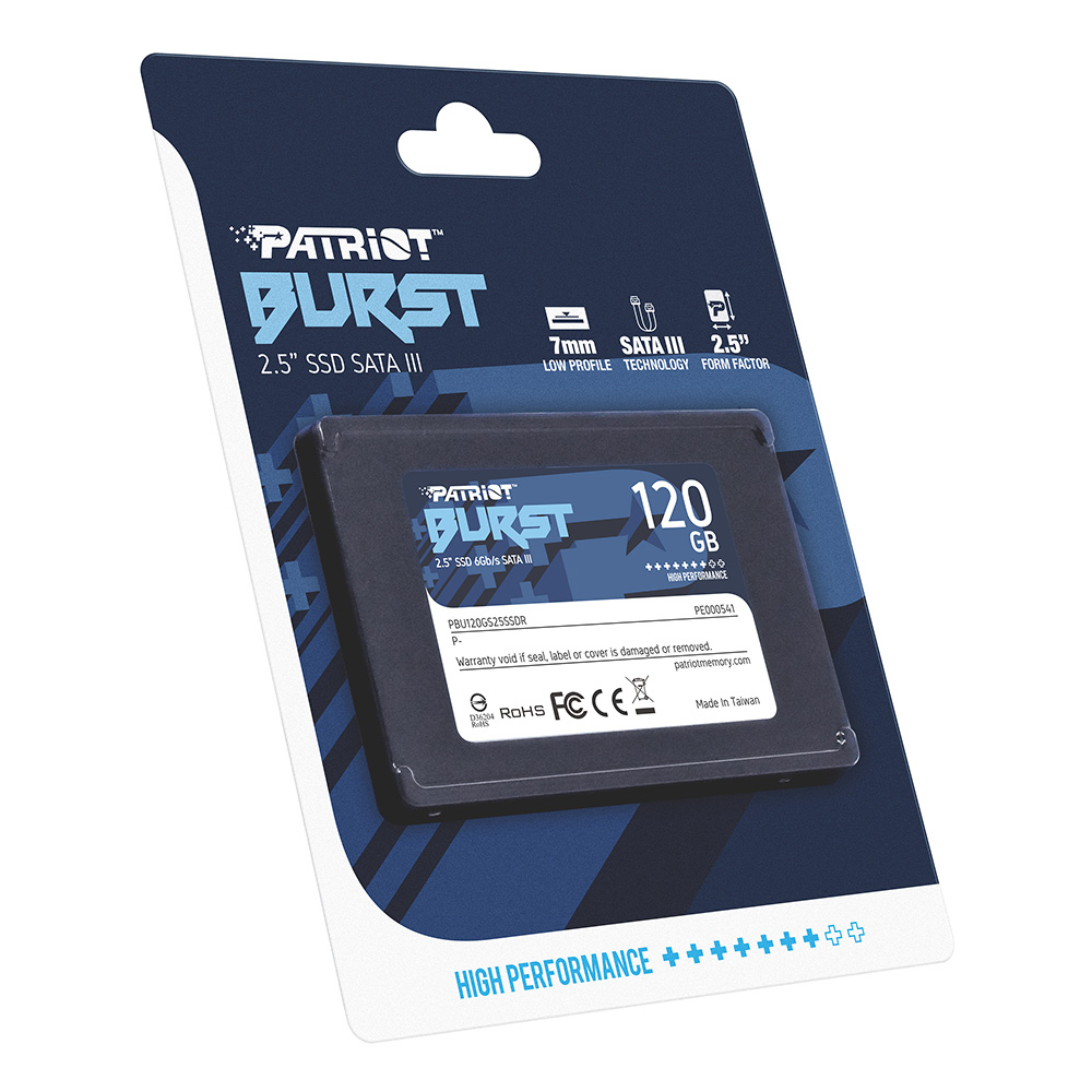 Unidad de estado solido SSD 120GB 2.5" SATA3 Patriot Memory Burst, PBU120GS25SSDR /MAX. 1 X CLIENTE - Image 5