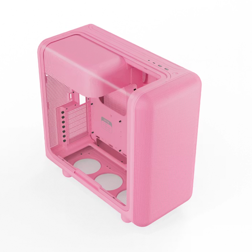 Gabinete Hyte X50, Mid Tower, ATX/EATX/Micro-ATX/Mini-ITX, 1x USB 3.2 Gen 2x2 Tipo-C, Vidrio Acústico Laminado, Strawberry Milk, CS-HYTE-X50G-SM - Image 3