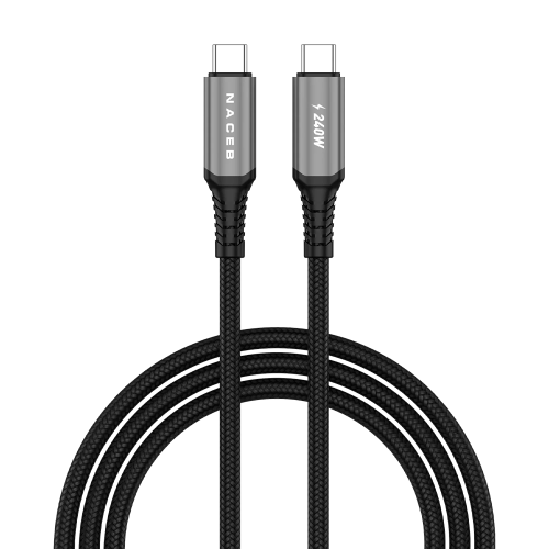 CABLE NACEB NA-0142, USB-C MACHO - USB-C MACHO, 1 METRO, NA-0142
