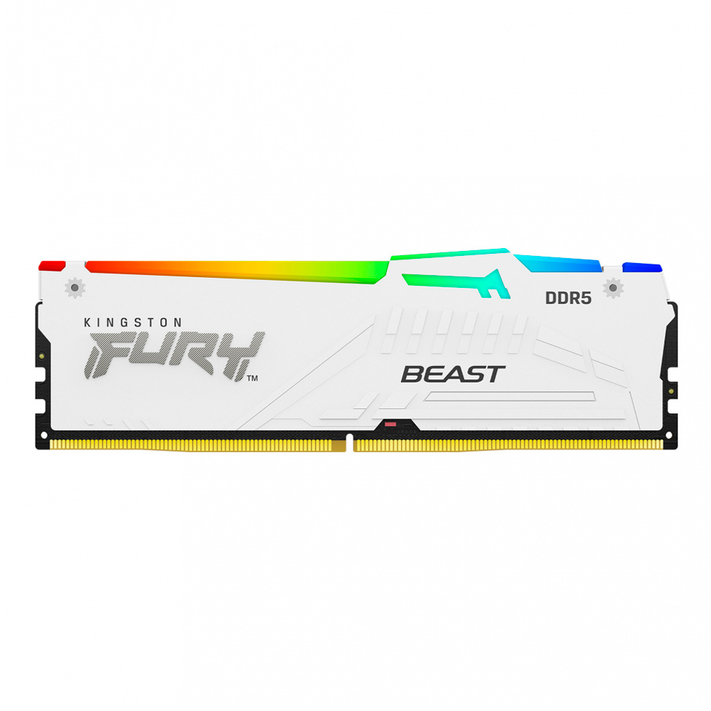 Kit Memoria RAM Kingston FURY Beast RGB DDR5, 5200MHz, 32GB (2x16GB), On-Die ECC, CL32, Blanco, KF552C36BWEAK2-32 /MAX. 1 X CLIENTE - Image 2