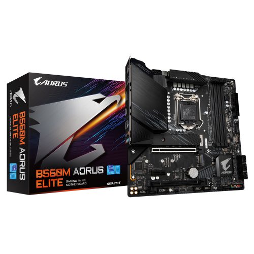 Tarjeta Madre Gigabyte B560M AORUS ELITE Socket LGA1200 Intel B560 Micro ATX, DDR4, Intel Core 11th Generación