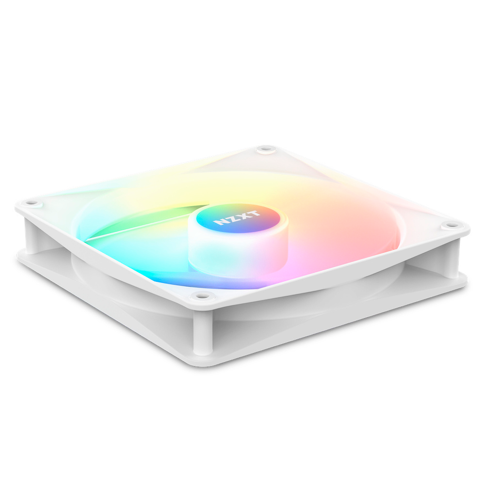 Kit 3 Ventiladores NZXT F120RGB CORE, 120mm, 500-1800RPM, Blanco, 3 Piezas, RF-C12TF-W1 - Image 2