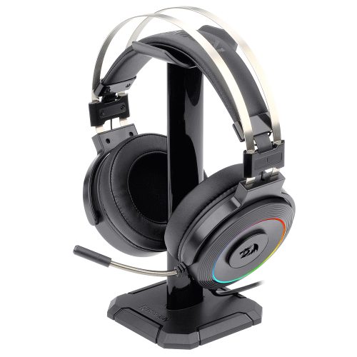Diadema Gamer Redragon H320 LAMIA RGB, Microfono, USB, 7.1 Canales, Base incluida