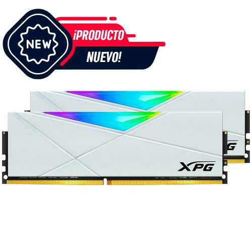 Memoria RAM DDR4 16GB 3000MHz XPG Spectrix D50 White RGB, Kit 2x8GB/ Aura Sync, AX4U300038G16A-DW50, ¡Producto Exclusivo DDTECH! /MAX. 1 X CLIENTE