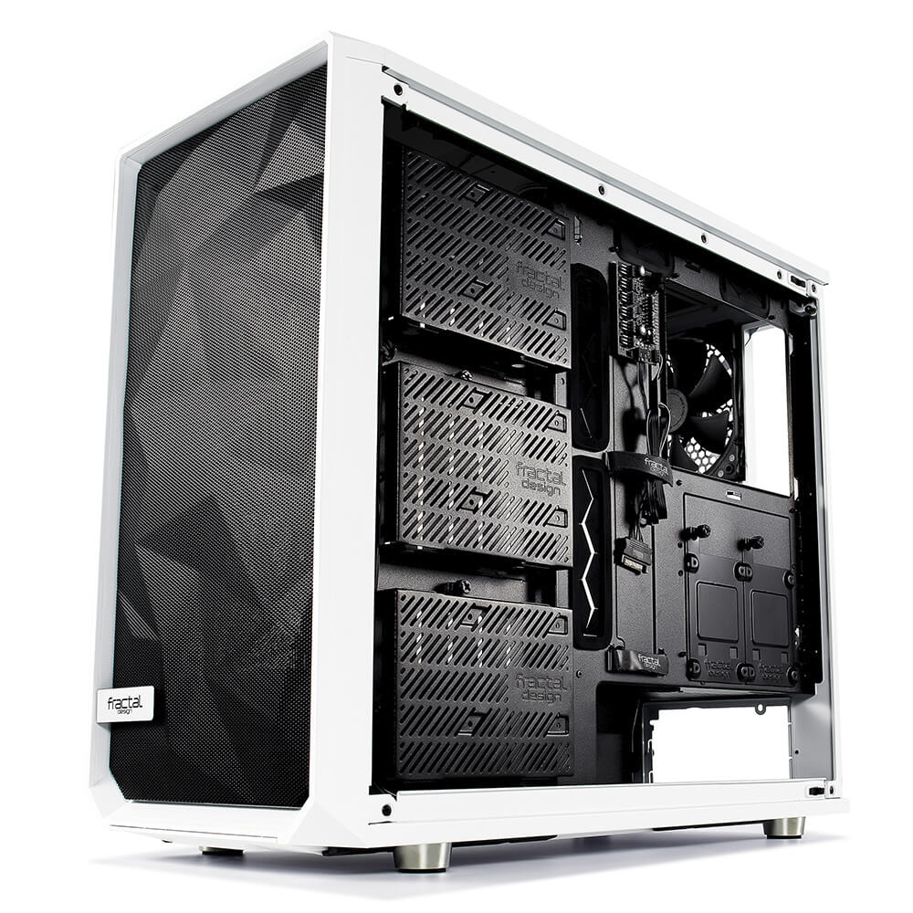 Gabinete Fractal Design Meshify S2 TG Blanco, Ventana de cristal templado, ATX mITX mATX, FD-CA-MESH-S2-WT-TGC - Image 3