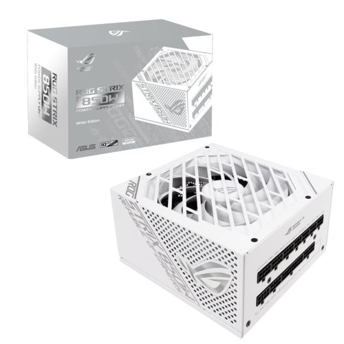 Fuente de poder Asus ROG Strix 850W WHITE, 80 Plus Gold Full Modular, ROG-STRIX-850W-WHITE, PROMO ROG