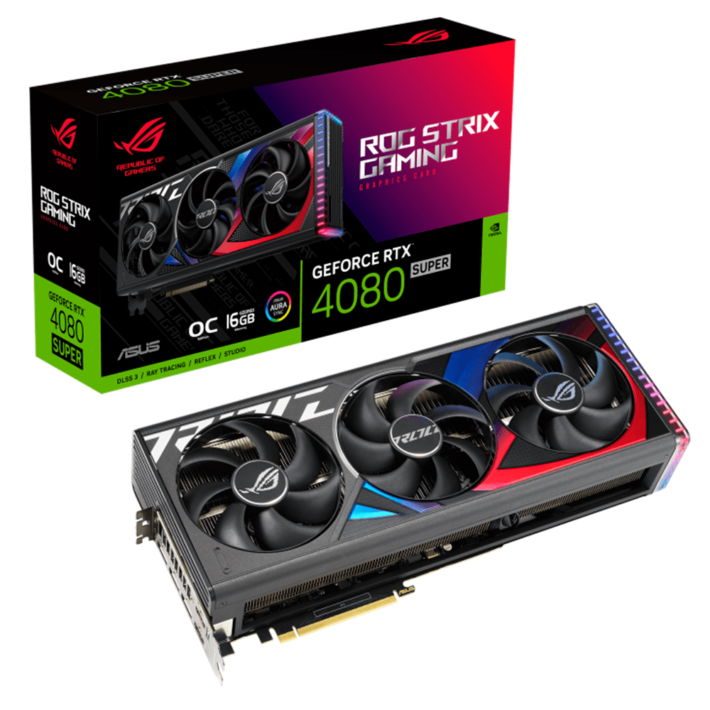 Tarjeta Video ROG Strix Geforce RTX 4080 SUPER 16GB OC, 16GB 192-bit GDDR6X, ROG-STRIX-RTX4080S-O16G-GAMING