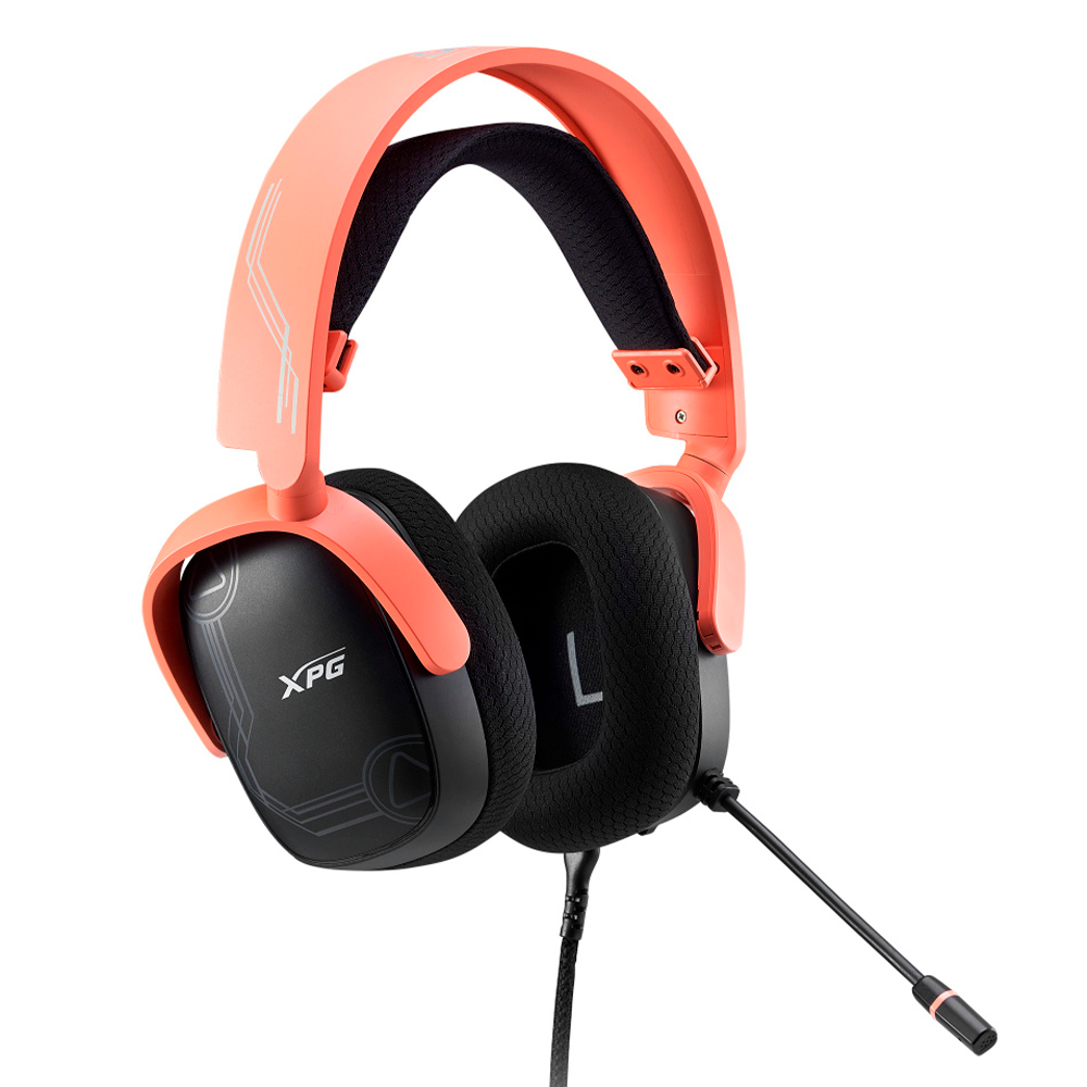 Audífonos Gamer XPG Precog S Mera, Alámbrico, 1.3 Metros, 3.5mm, Negro/Coral, PRECOG S-BK/OGCWW - Image 3