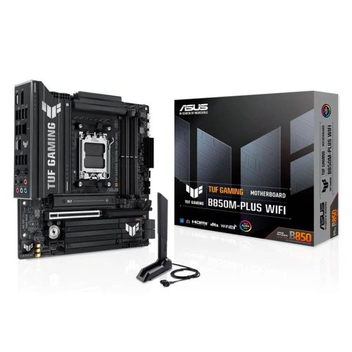 Tarjeta Madre ASUS TUF GAMING B850M-PLUS WIFI, M-ATX, AM5, Up to 256GB DDR5, TUF GAMING B850M-PLUS WIFI