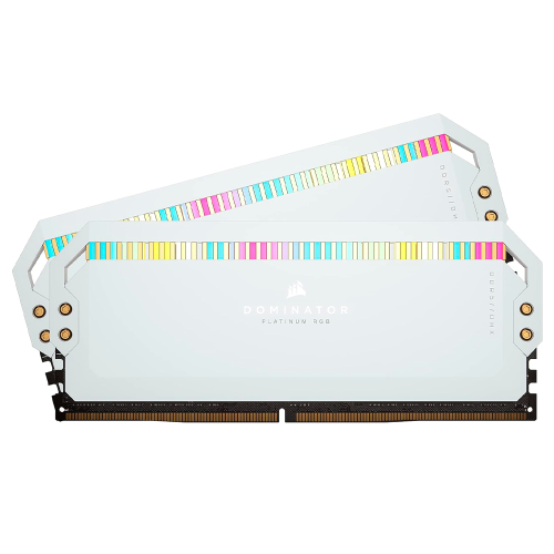 Memoria RAM Corsair Dominator Platinum RGB, 64GB (2x32GB), DDR5, 5200MHz, CL40 Intel XMP, iCUE, Blanco, CMT64GX5M2B5200C40W /MAX. 1 X CLIENTE