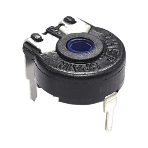 SYSCOM 531-PT10V-50K-S Potenciómetro de Carbón 50K, 0.15W, 10 mm, Montaje Horizontal, Ajuste Vertical.