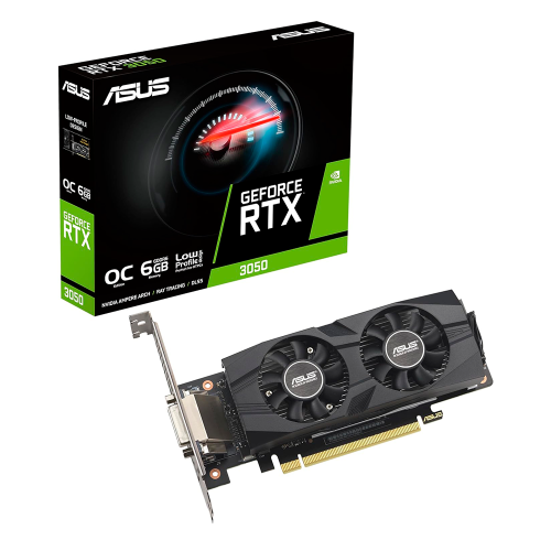 Tarjeta de Video ASUS GeForce RTX 3050 LP BRK OC Edition 6GB GDDR6, Resistencia al Polvo IP5X, Rodamientos de Bolas Duales, PCIe 4.0, DLSS 3, RTX3050-O6G-LP-BRK