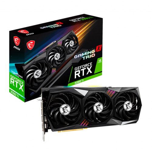Tarjeta de Video Nvidia GeForce RTX 3080 TI 12GB, MSI GAMING X TRIO, 912-V389-058, 3 AÑOS DE GARANTIA NACIONAL