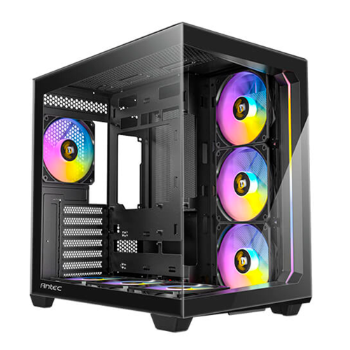 Gabinete Gamer Antec C5 ARGB, 7 Ventiladores ARGB PWM de de 120mm Incluidos, Puerto Tipo C 3.2 Gen 2, Paneles Frontales y Laterales de Vidrio Templado, C5 ARGB