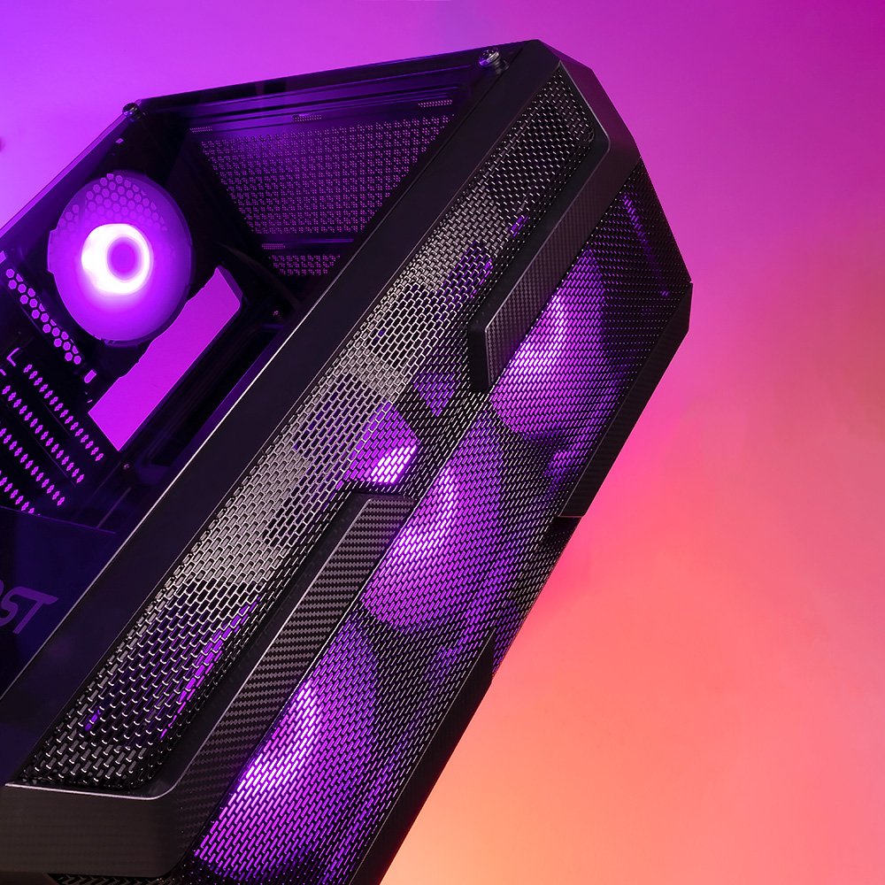 Gabinete Munfrost LUFT Negro, Cristal templado, ARGB Sync, Control de ventiladores, ATX - Micro ATX - Mini ITX, 4 Ventiladores ARGB incluidos/ - Image 11