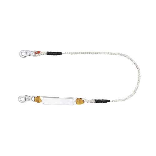 TULMEX 5430-15-D Amortiguador con Cable de Protección de Nylon y 2 Ganchos de Seguro Doble.