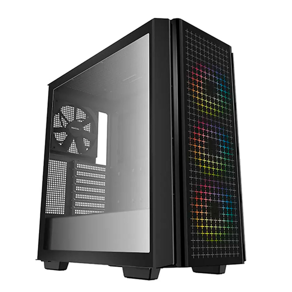 Gabinete Deepcool CG540, 3 Ventiladores RGB + 1 Ventilador, Aura Sync, Cristal Templado, R-CG540-BKA GE4-G-1 /